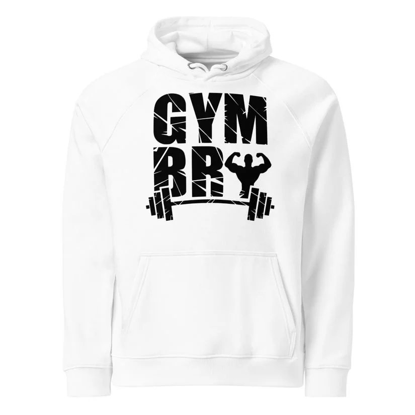 Unisex eco raglan hoodie - GYM BRO