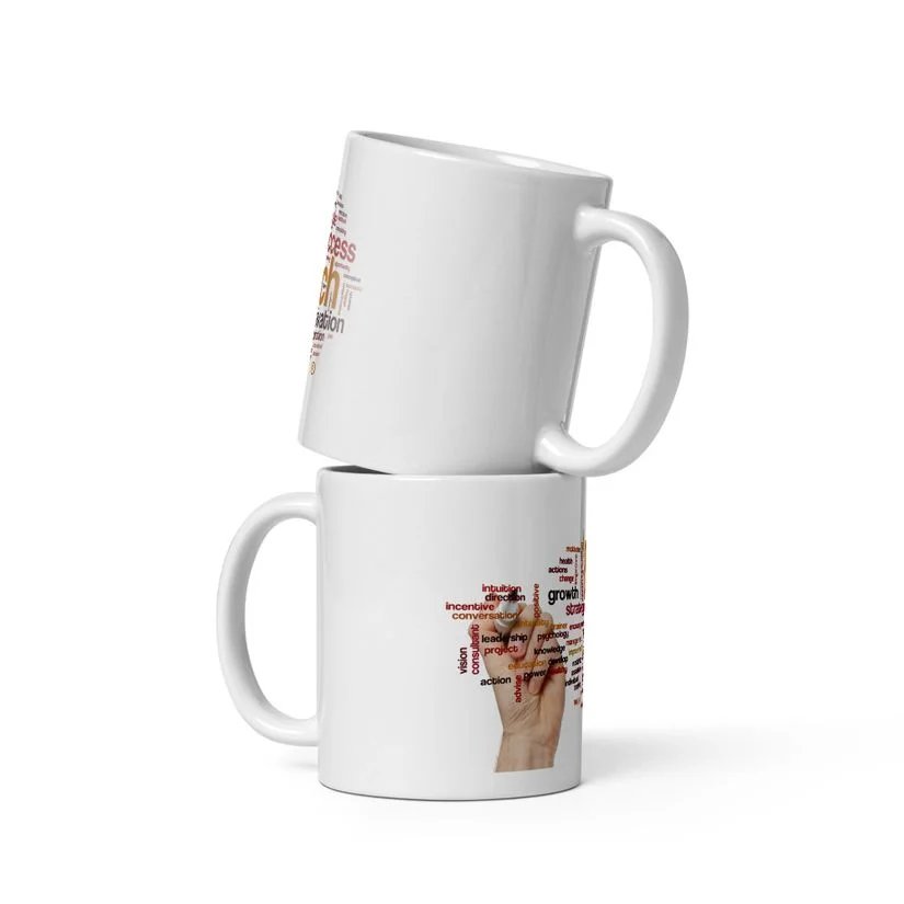 White glossy mug - Life Coach
