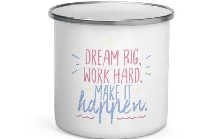 Enamel Mug - Dream Big, Make it Happen